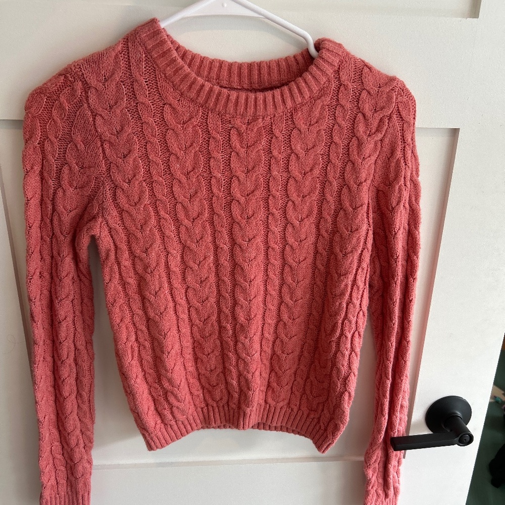 cable knit sweater